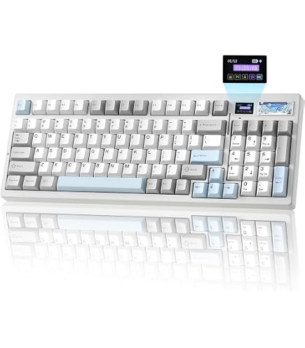 Amazon.com: YUNZII YZ98 Gasket Mechanical Keyboard(Black, Cocoa